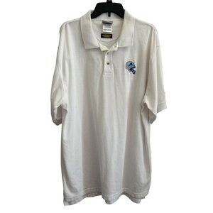 Reebok Mens Detroit Lions White Polo Shirt XL NFL Official Licensed Apparel